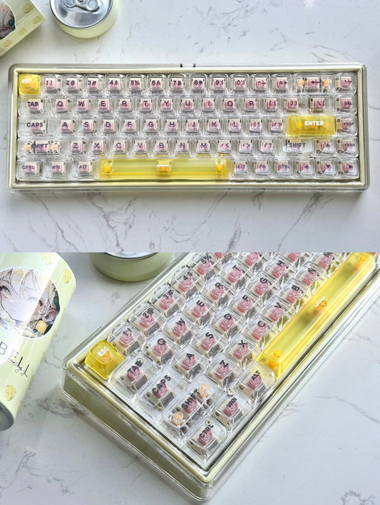 Lemon Soda Custom Keyboard/Base 68 - Keebookeys