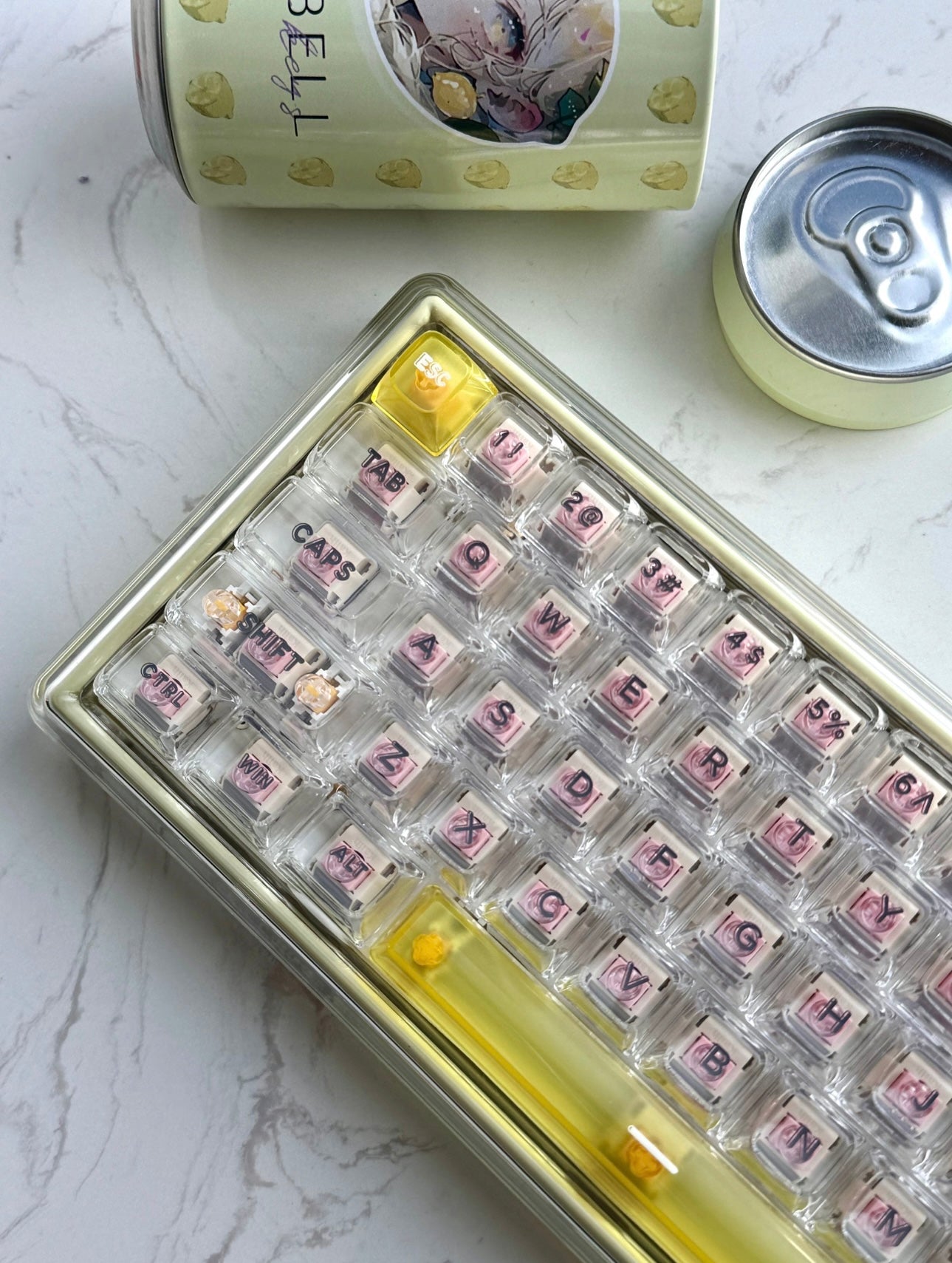 Lemon Soda Custom Keyboard/Base 68 - Keebookeys