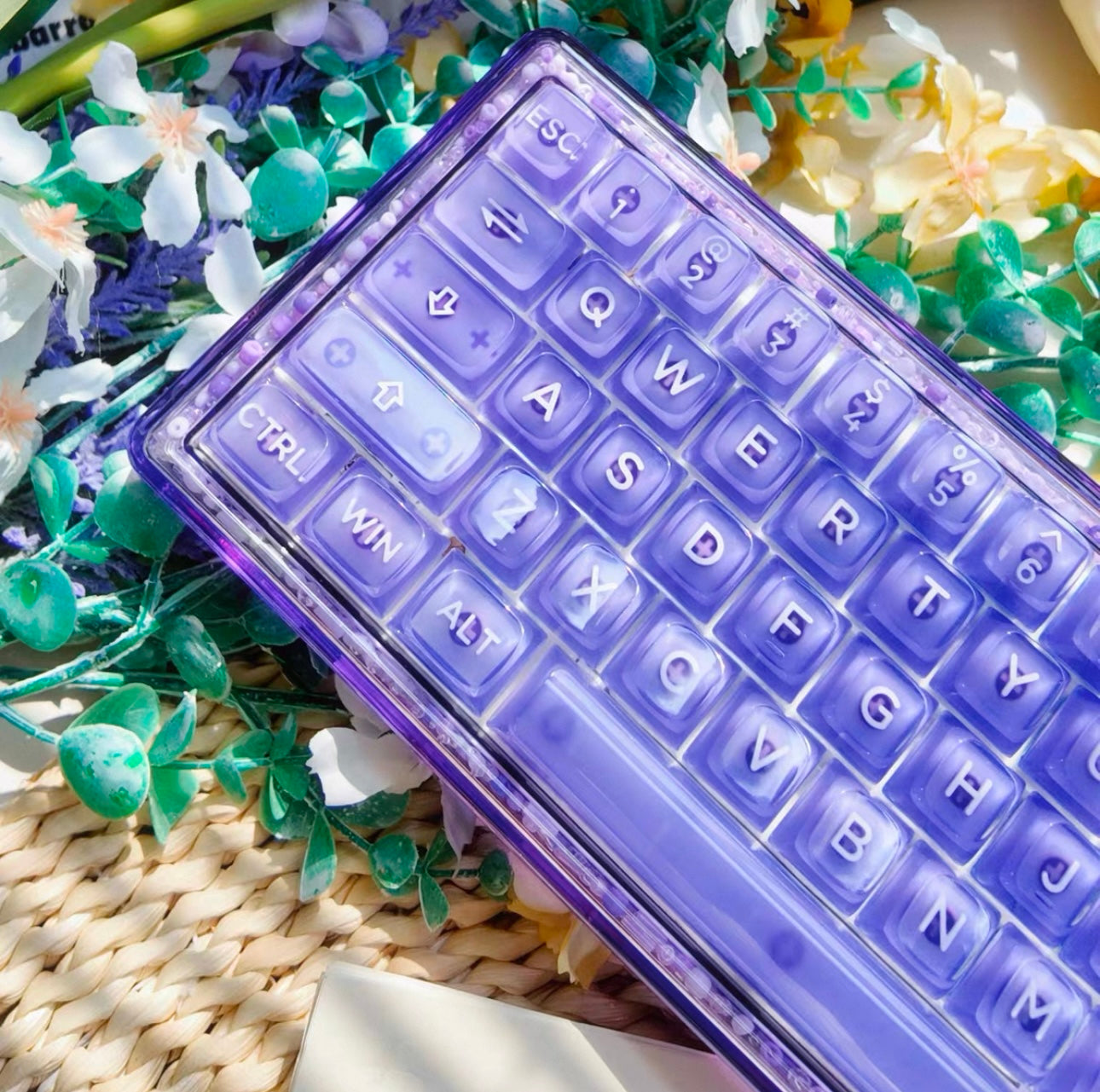 Taro Boba Keyboard/ Base 68 - Keebookeys