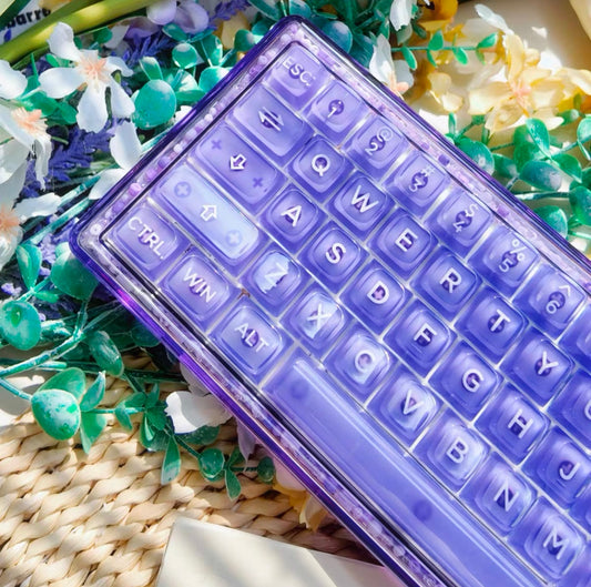 Taro Boba Keyboard/ Base 68 - Keebookeys