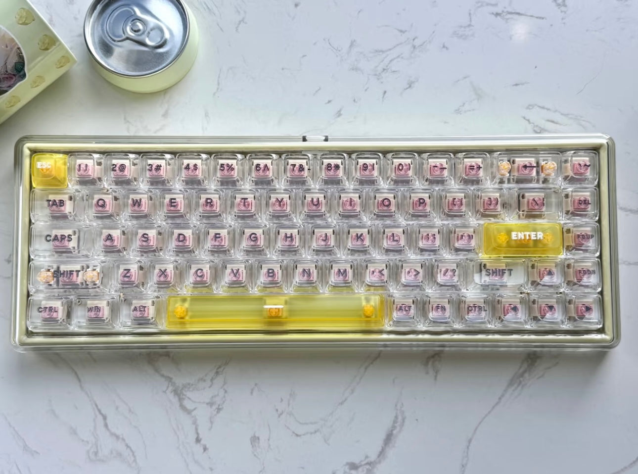 Lemon Soda Custom Keyboard/Base 68 - Keebookeys