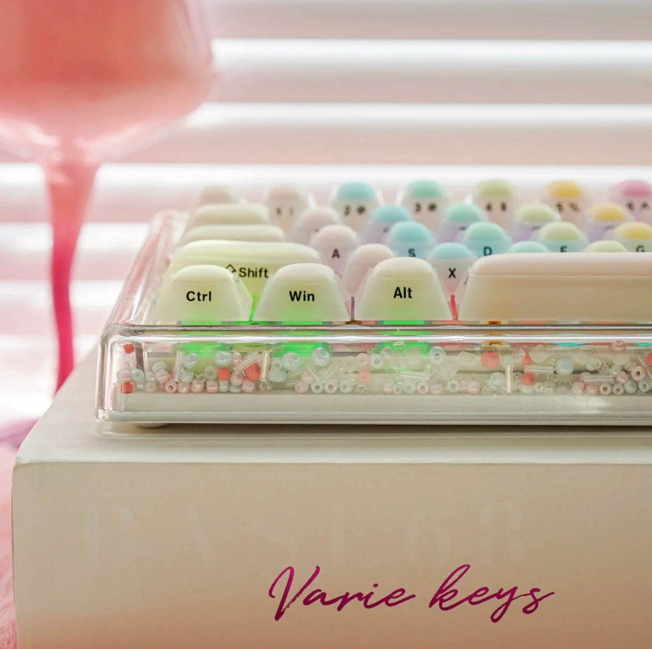 Rainbow Jelly Limited Edition Keyboard/ Base 68 - Keebookeys