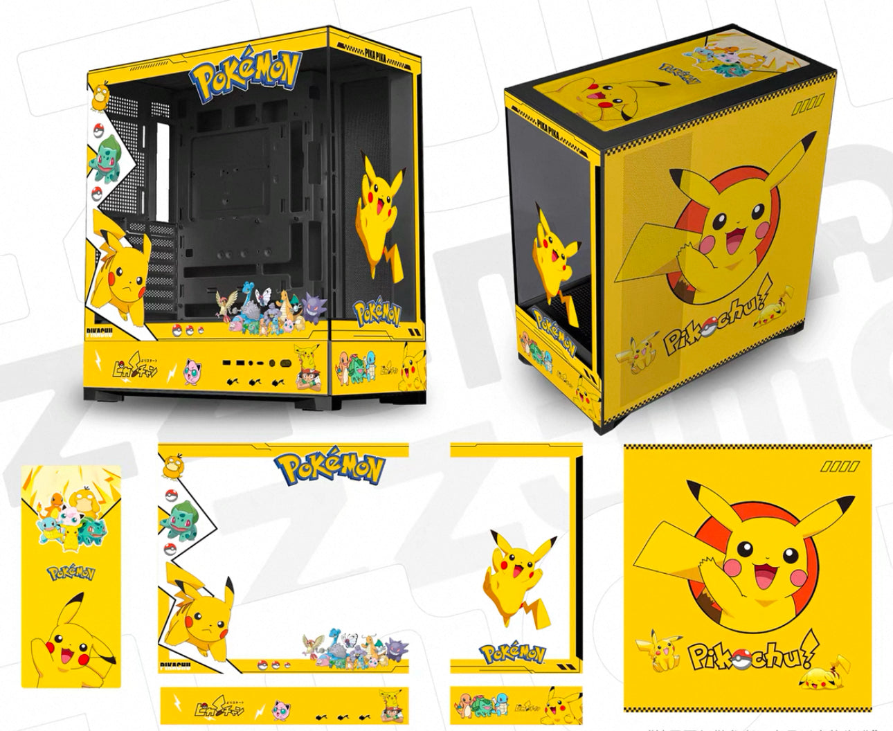 Pre order Kawaii pikachu ATX Pc Case