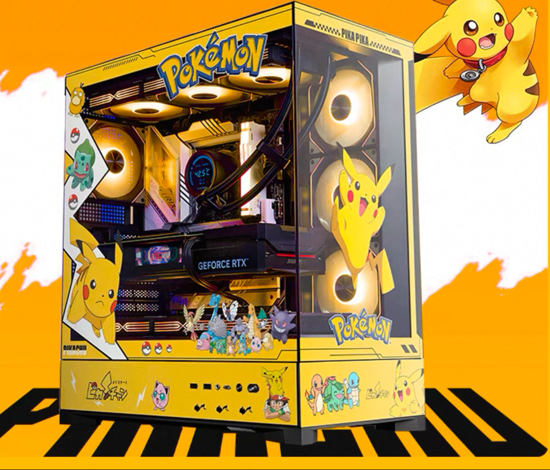 Pre order Kawaii pikachu ATX Pc Case