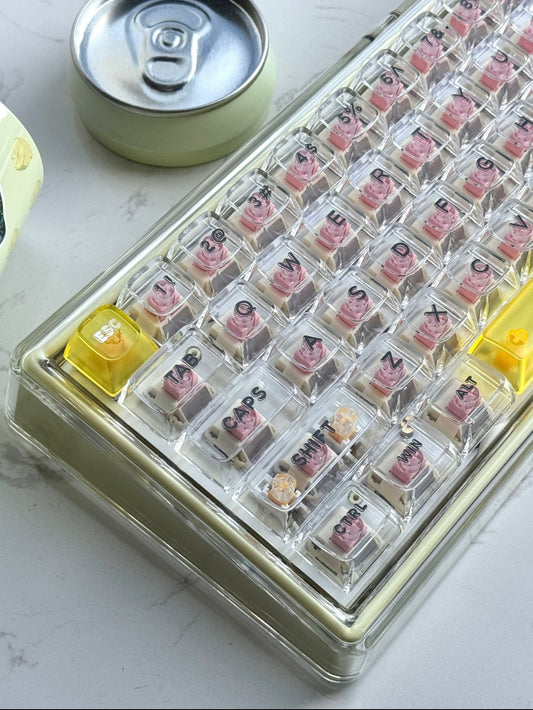 Lemon Soda Custom Keyboard/Base 68 - Keebookeys