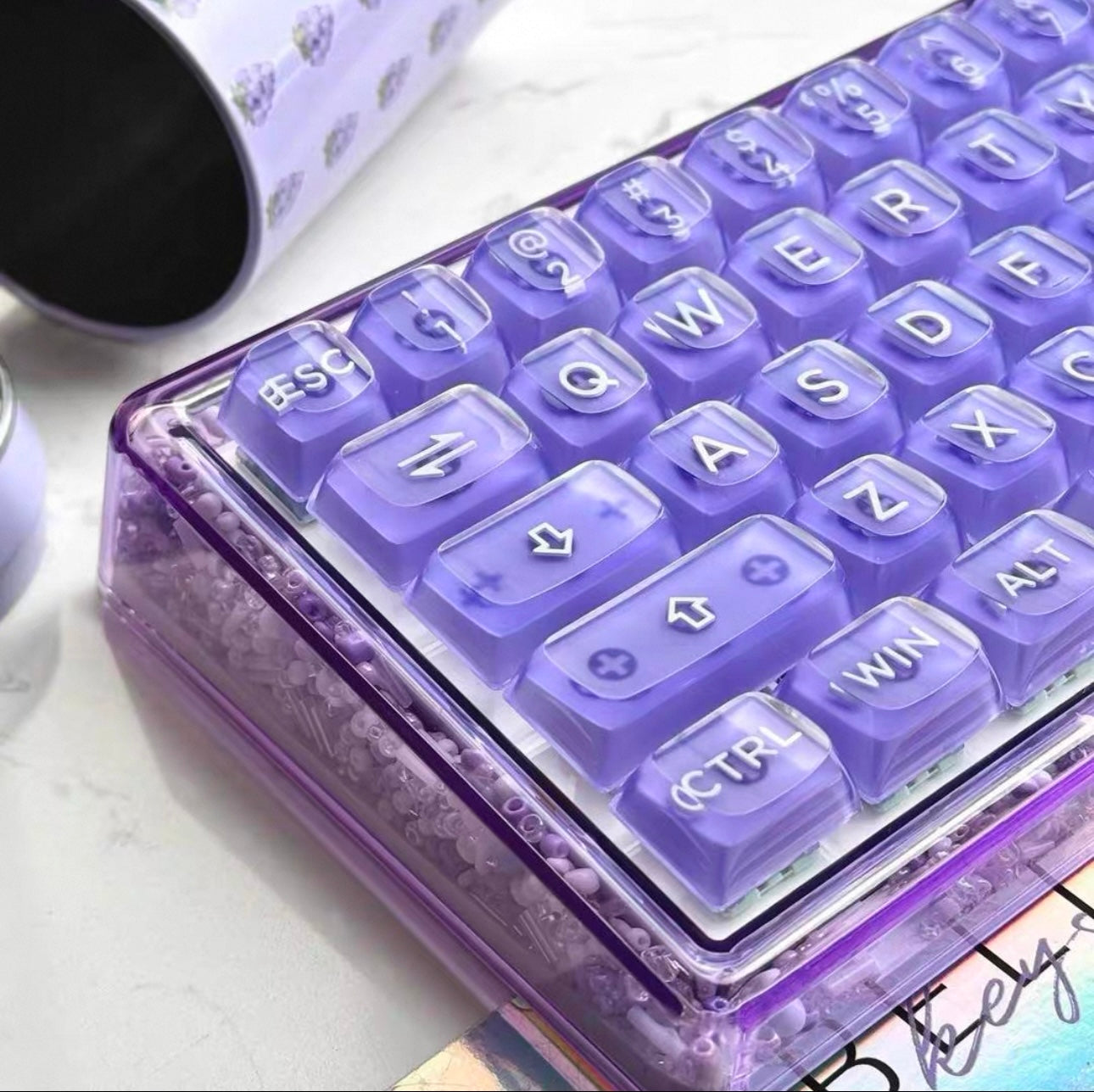 Taro Boba Keyboard/ Base 68 - Keebookeys