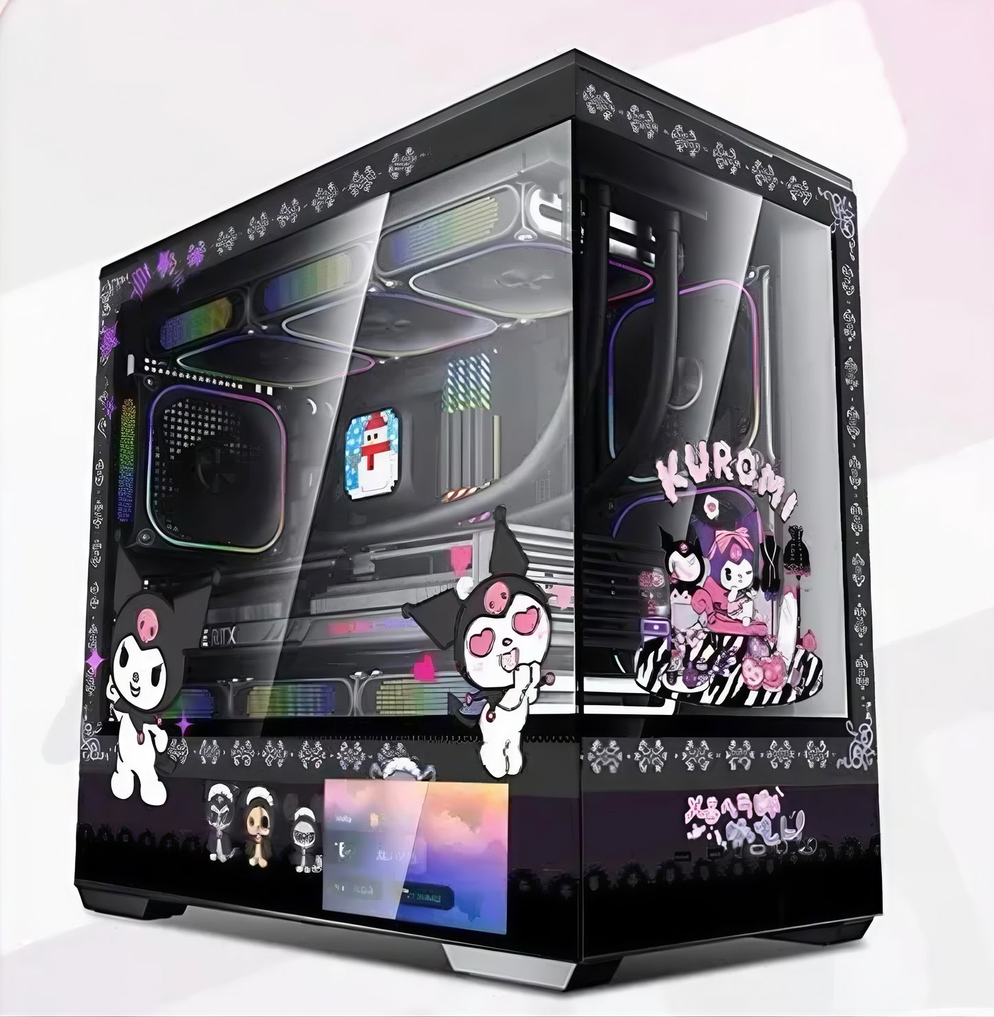 Pre order Black Kurom ATX Pc Case/ With 6 inches Touchscreen