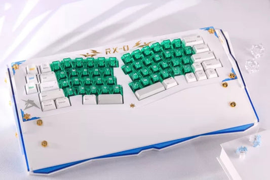 Zuoer Spring Ergonomic Alice Acrylic Keyboard V1 - Keebookeys