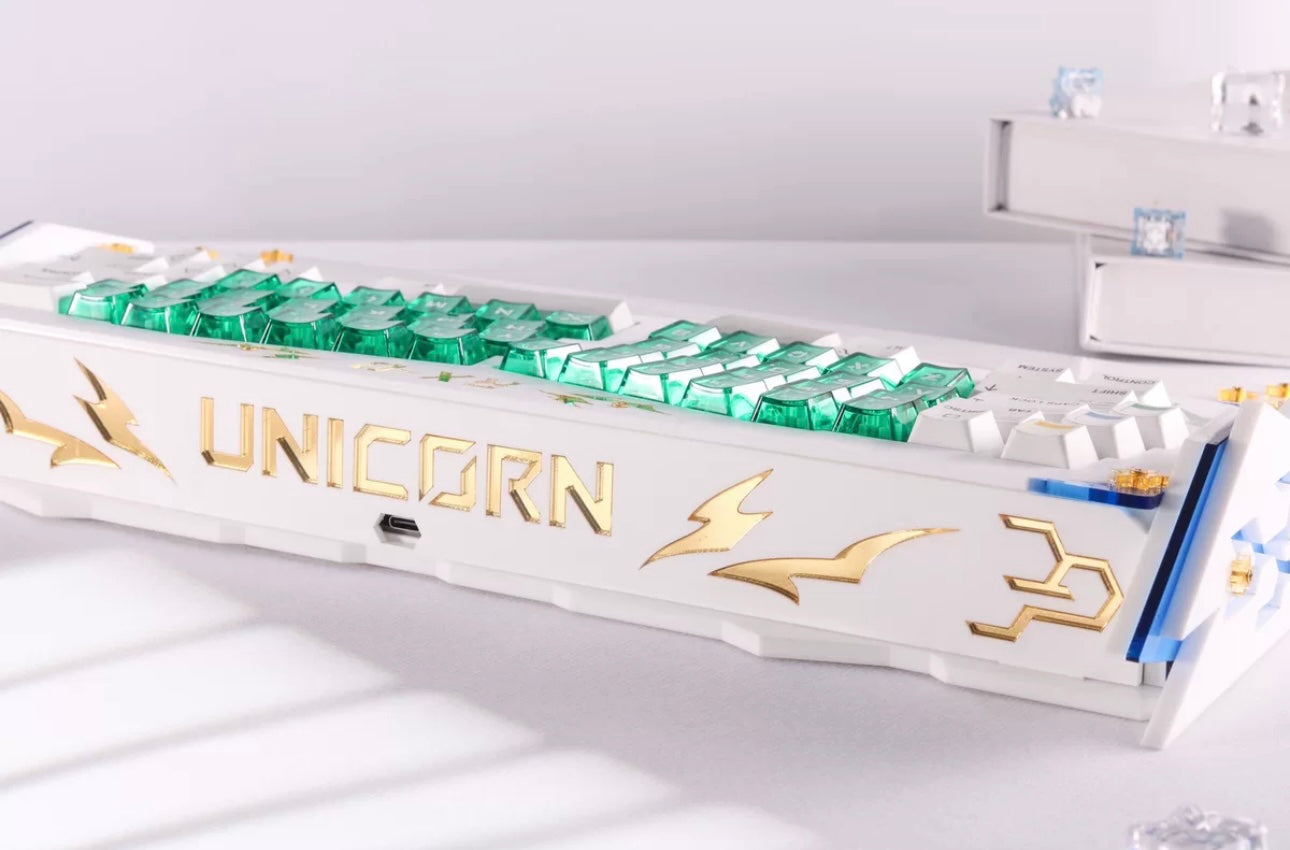 Zuoer Spring Ergonomic Alice Acrylic Keyboard V1 - Keebookeys