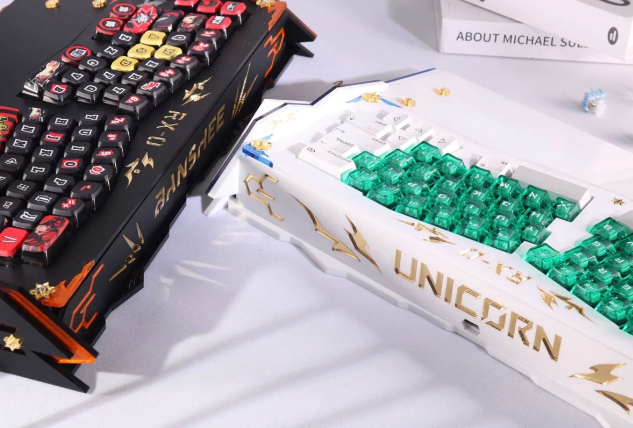 Zuoer Spring Ergonomic Alice Acrylic Keyboard V2 - Keebookeys