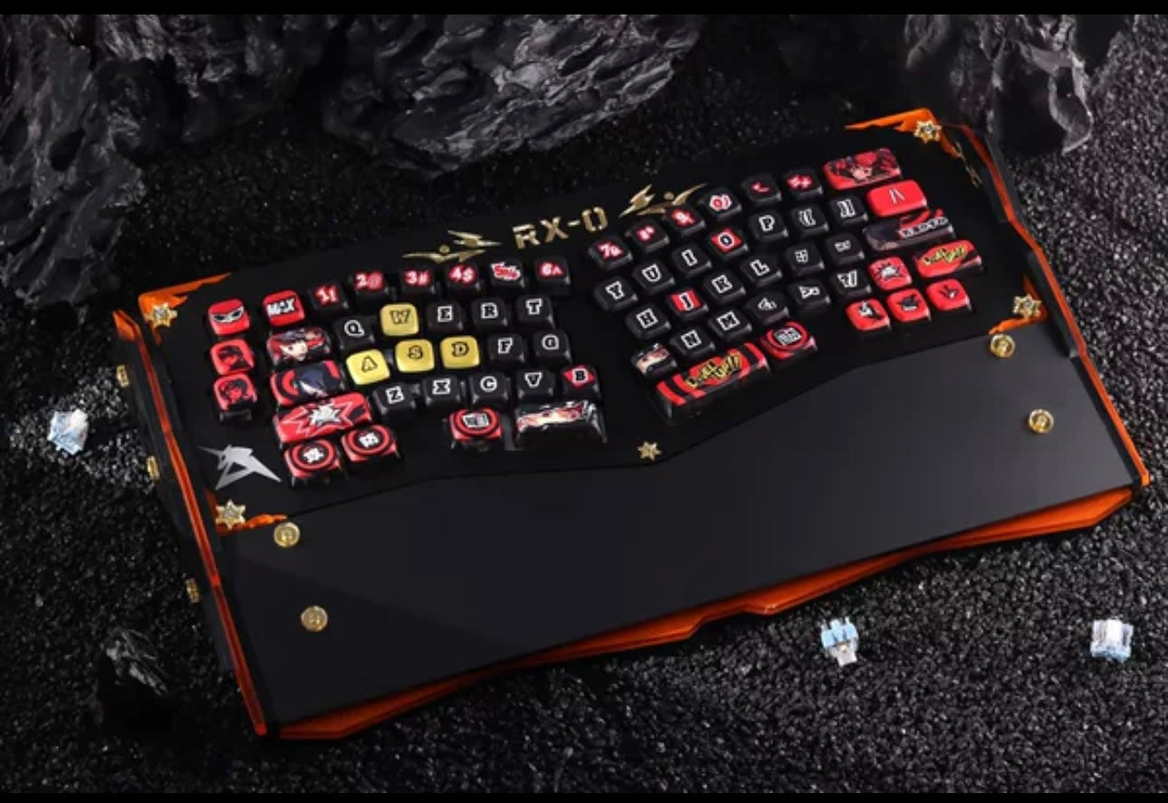 Zuoer Spring Ergonomic Alice Acrylic Keyboard V2 - Keebookeys