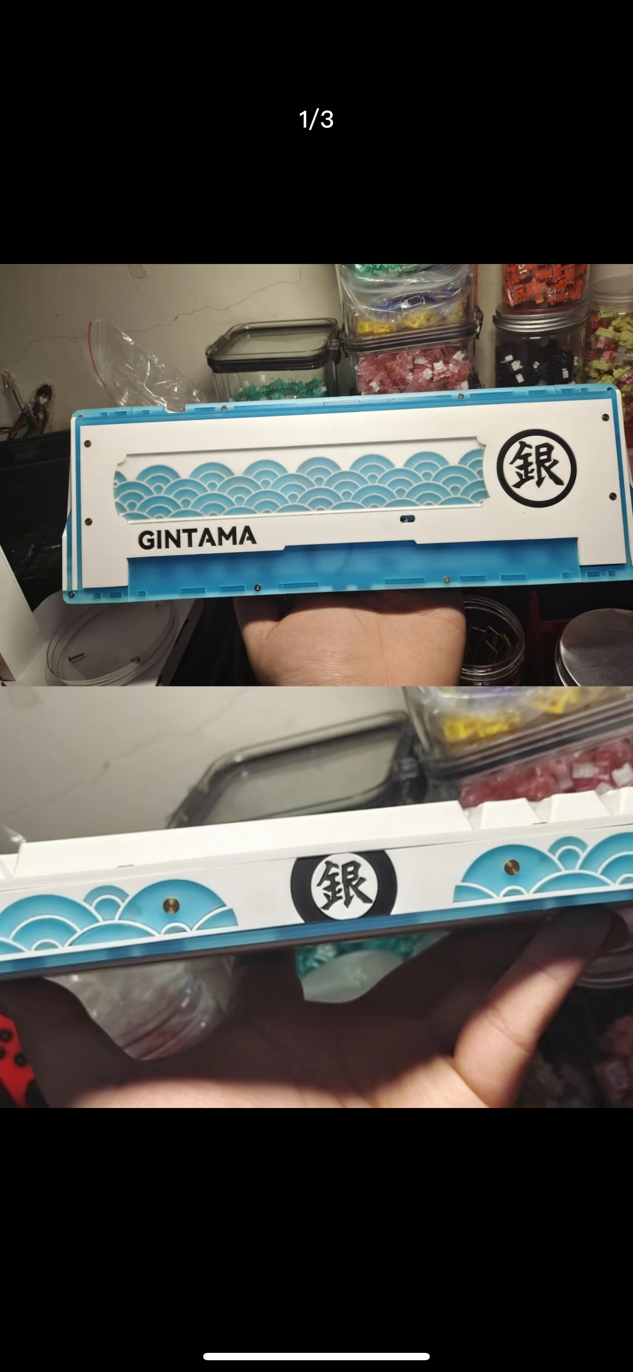 Zuoer 68 Handcrafted Acrylic Keyboard - Gintama Waves Theme - Keebookeys