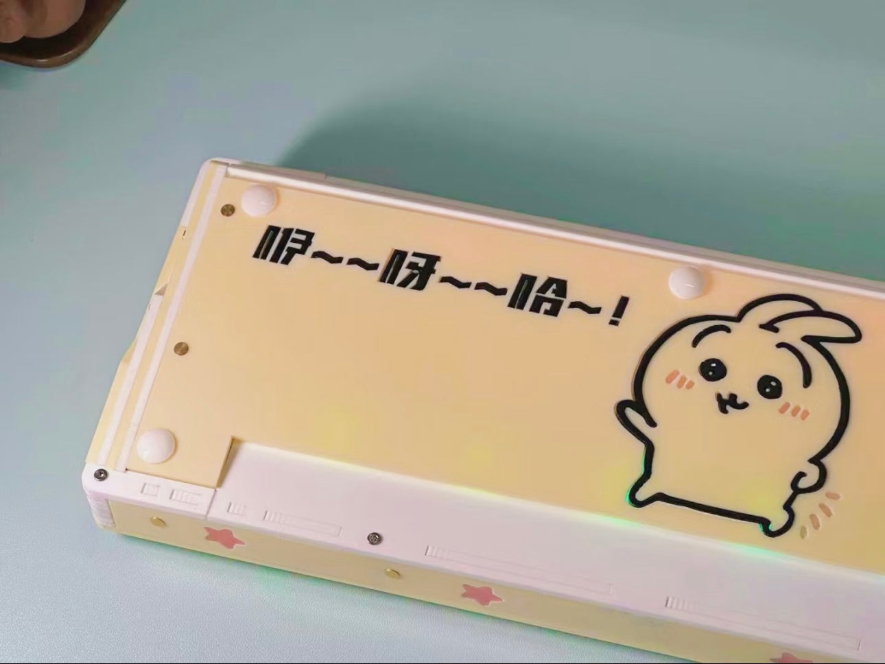 YeeYahHa~ Themed Acrylic Keyboard - Keebookeys