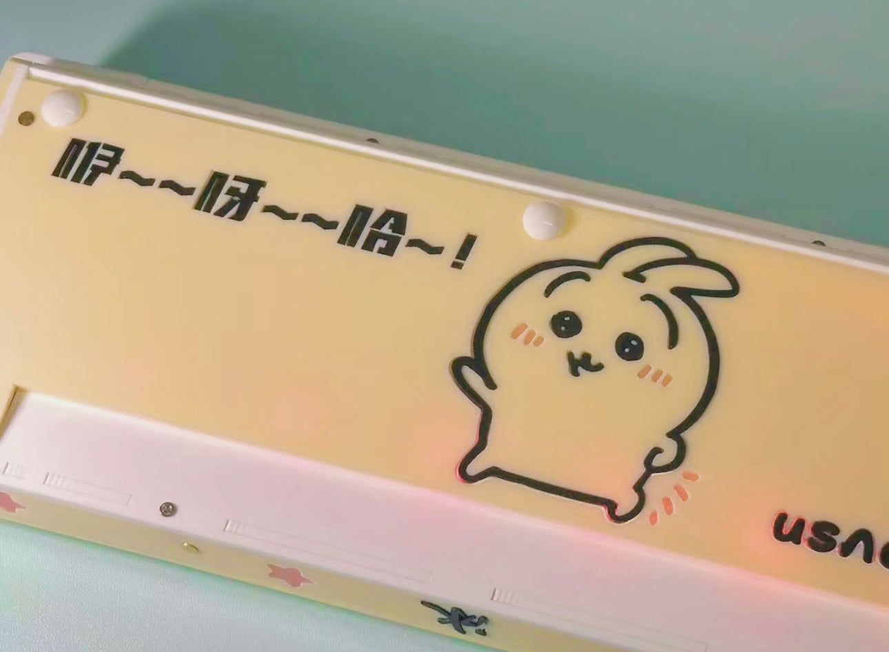 YeeYahHa~ Themed Acrylic Keyboard - Keebookeys