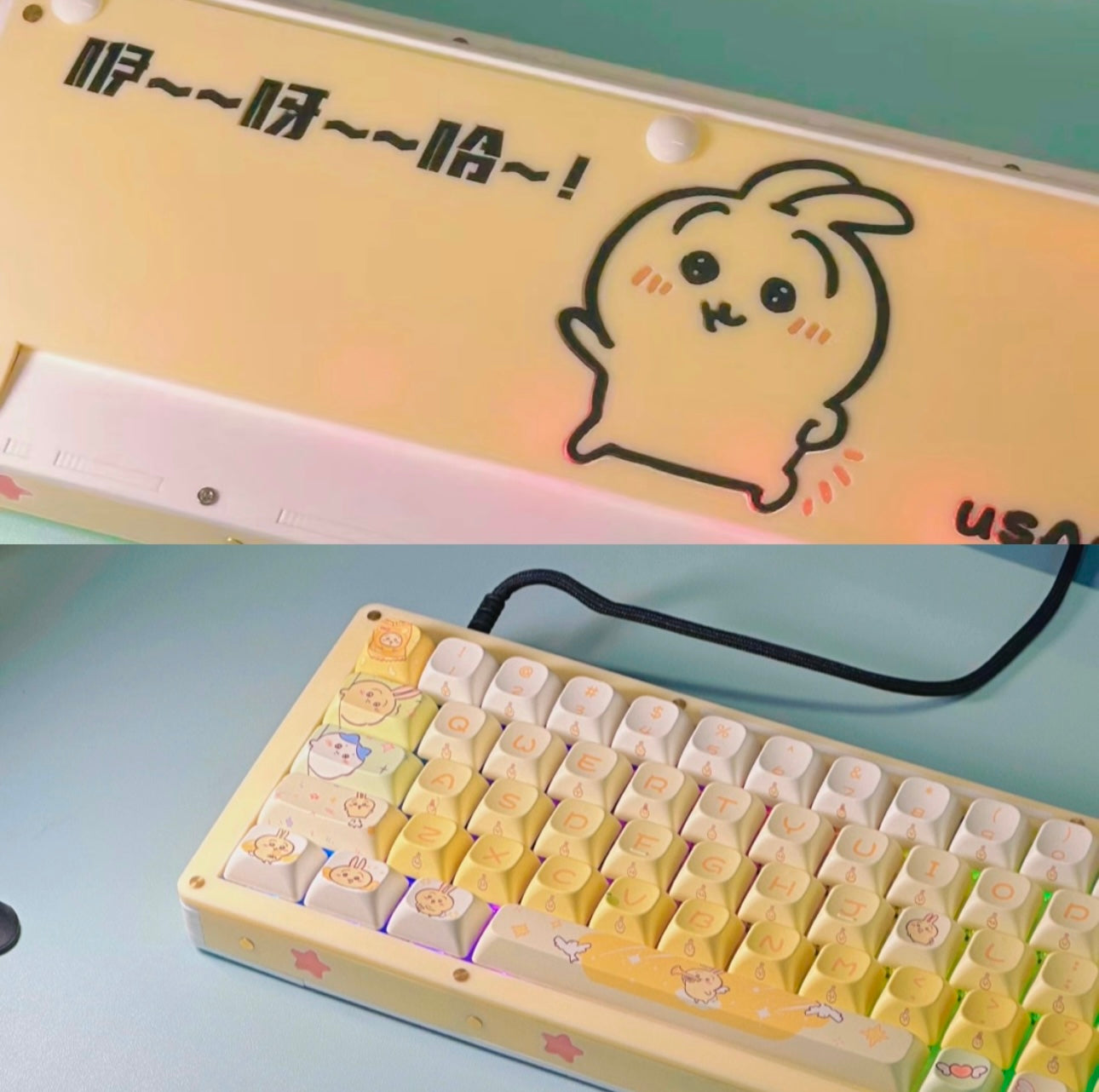 YeeYahHa~ Themed Acrylic Keyboard - Keebookeys