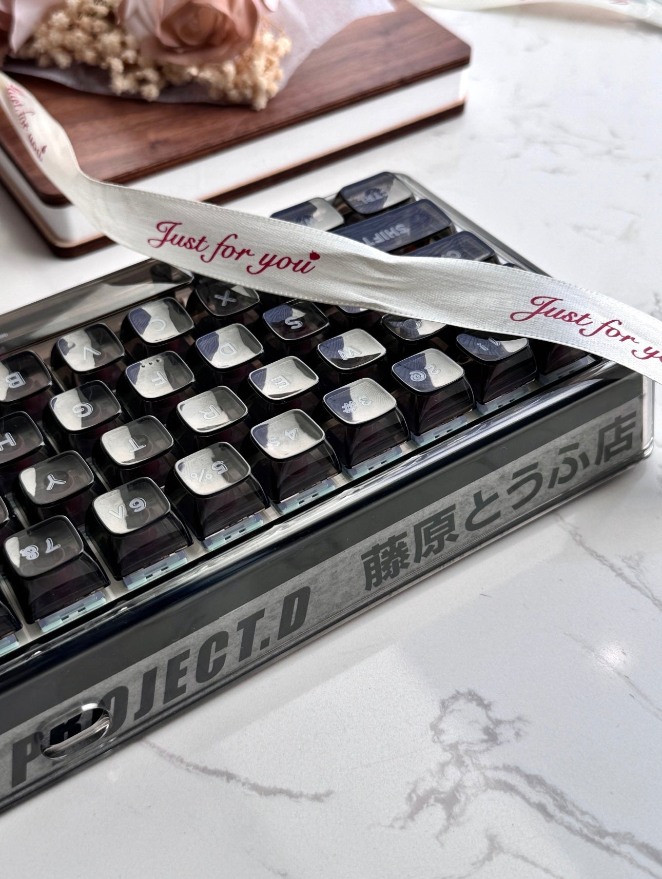 Initial D inspired Themed Custom Keyboard/Base 68 - Keebookeys