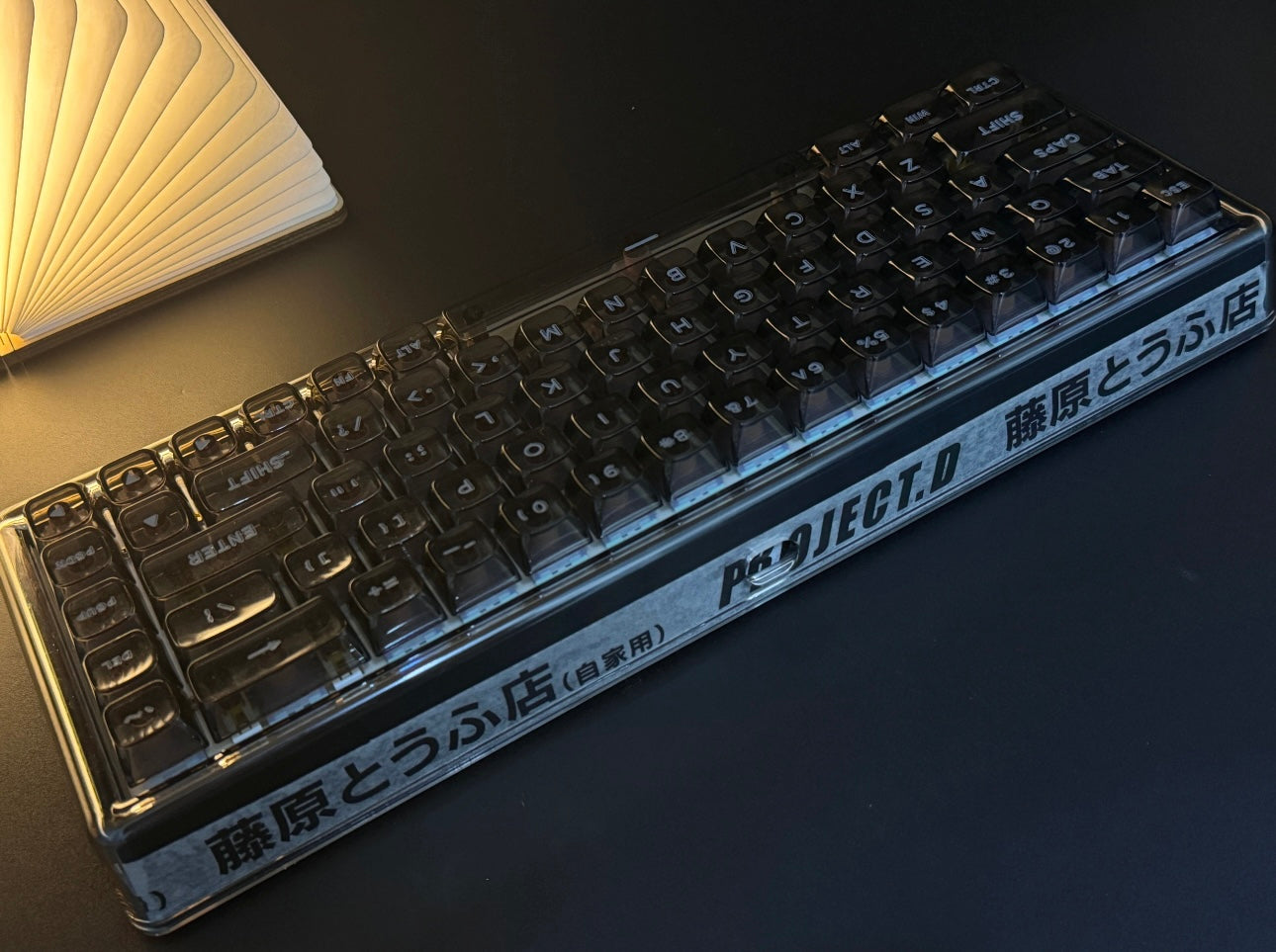 Initial D inspired Themed Custom Keyboard/Base 68 - Keebookeys