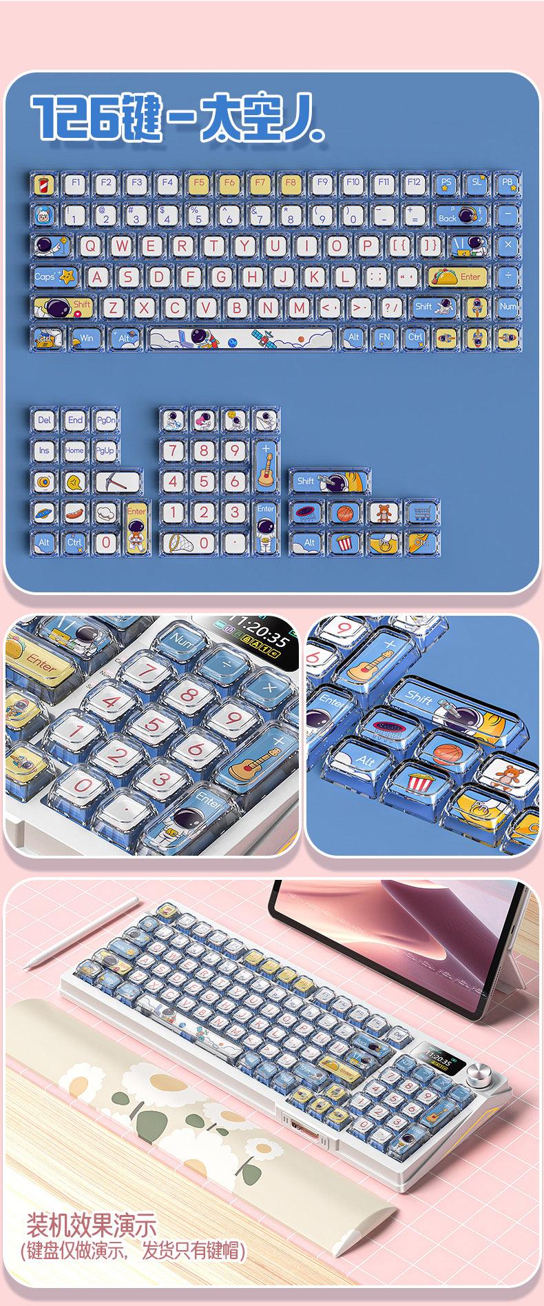 XDA Profile Astronaut PBT Keycaps - Keebookeys