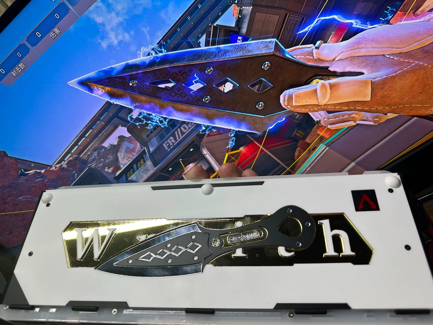 Zuoer 68 Handcrafted Acrylic Keyboard - Kunai Blade Theme - Keebookeys