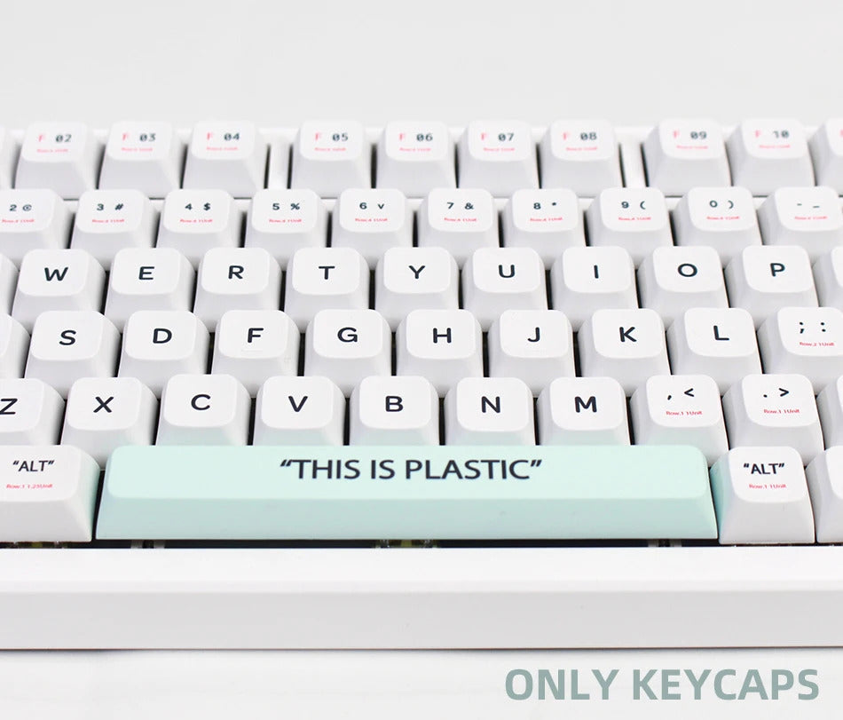 141 Keys XDA Profile Plastic Theme PBT Keycaps - Keebookeys