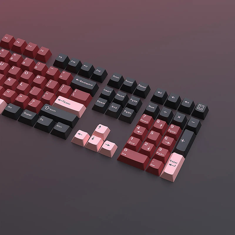 126 Keys Cherry Profile Minimalist PBT Keycaps - Keebookeys