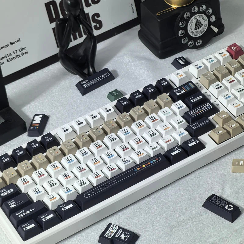 135 Keys Cherry Profile Maximalism Theme PBT Keycap Set - Keebookeys
