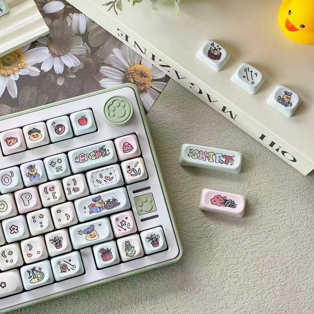 MOA Profile Fruit Duck Keycaps - Keebookeys