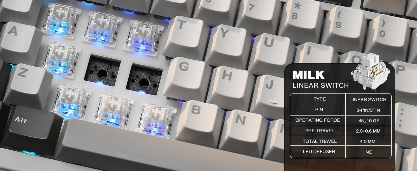 YUNZII B75 PRO Mechanical Keyboard - Keebookeys