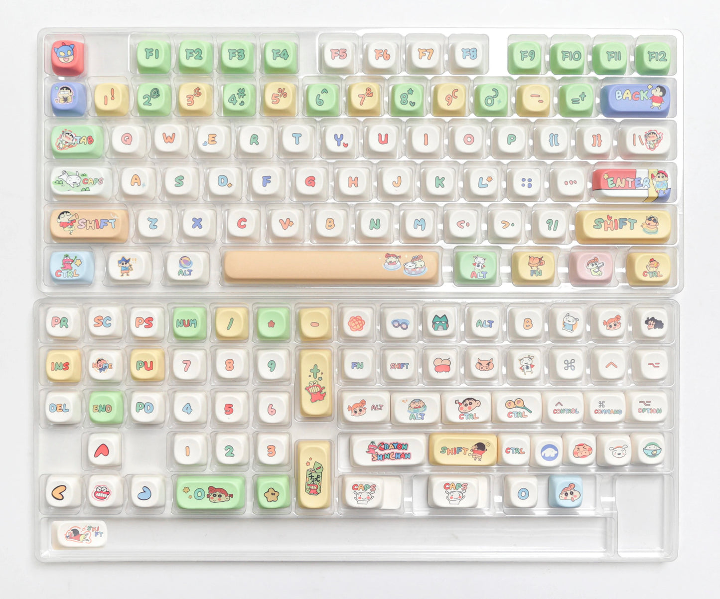 MOG/MOA Profile Crayon Kid Theme Keycaps - Keebookeys