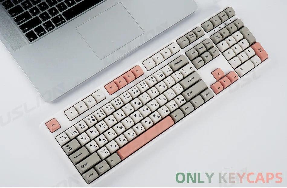 138 Keys Retro Cherry Profile Keycaps - Keebookeys