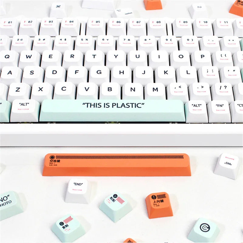 141 Keys XDA Profile Plastic Theme PBT Keycaps - Keebookeys