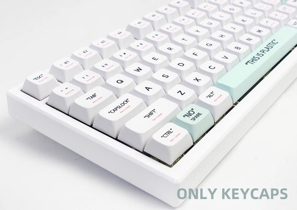 141 Keys XDA Profile Plastic Theme PBT Keycaps - Keebookeys