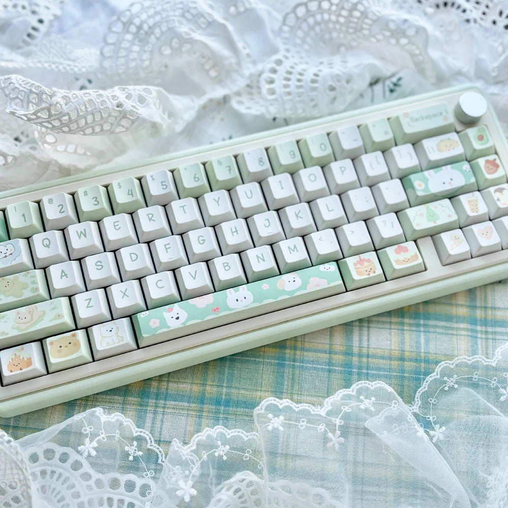 95 Keys Cherry Profile Sweet Zoo Series II PBT Keycaps - Keebookeys