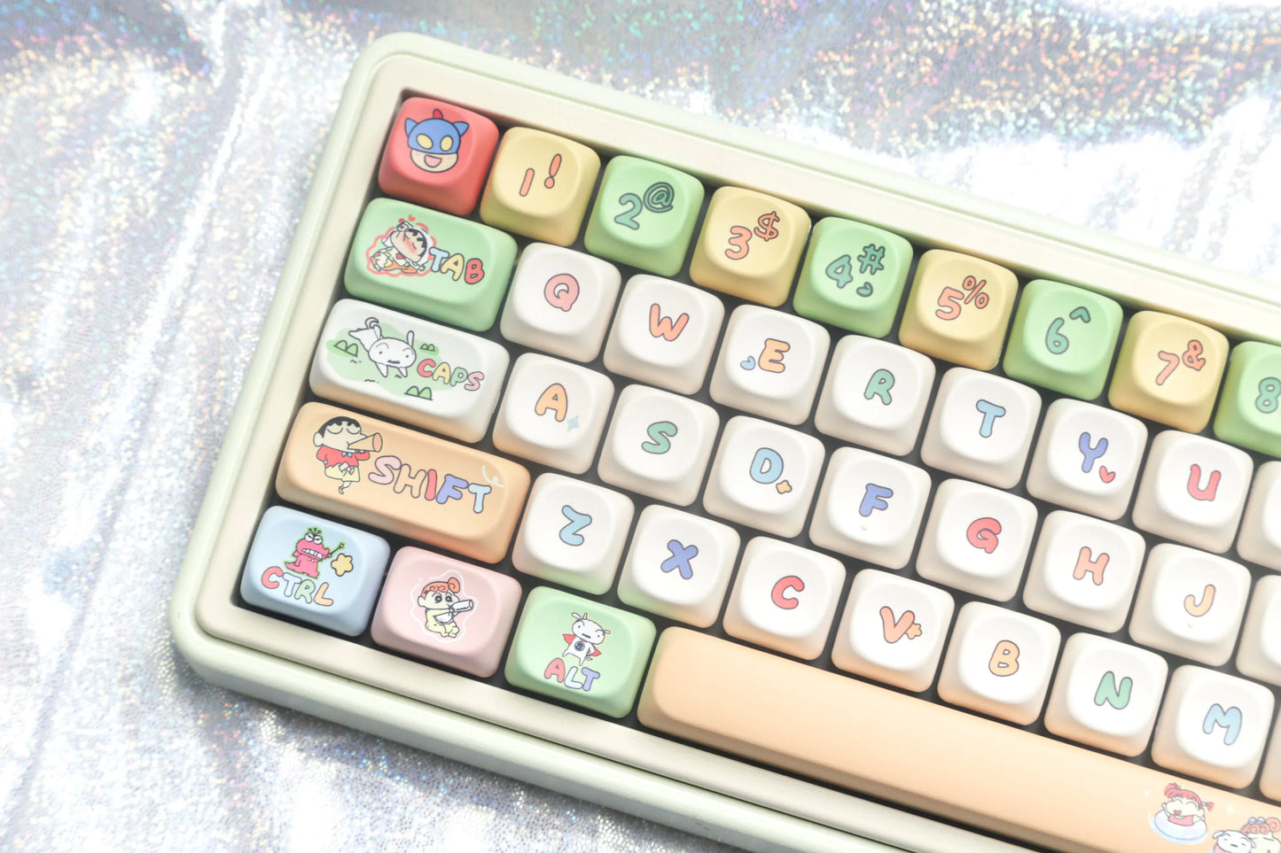 MOG/MOA Profile Crayon Kid Theme Keycaps - Keebookeys