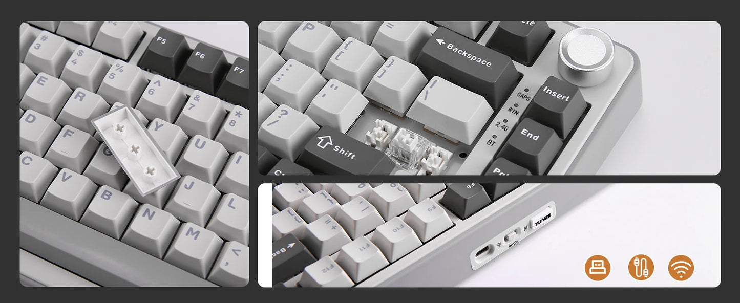 YUNZII B75 PRO Mechanical Keyboard - Keebookeys