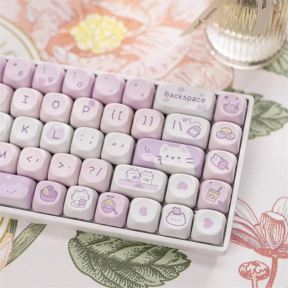95 Keys Sweet Zoo Series MOA Profile PBT Keycaps - Keebookeys