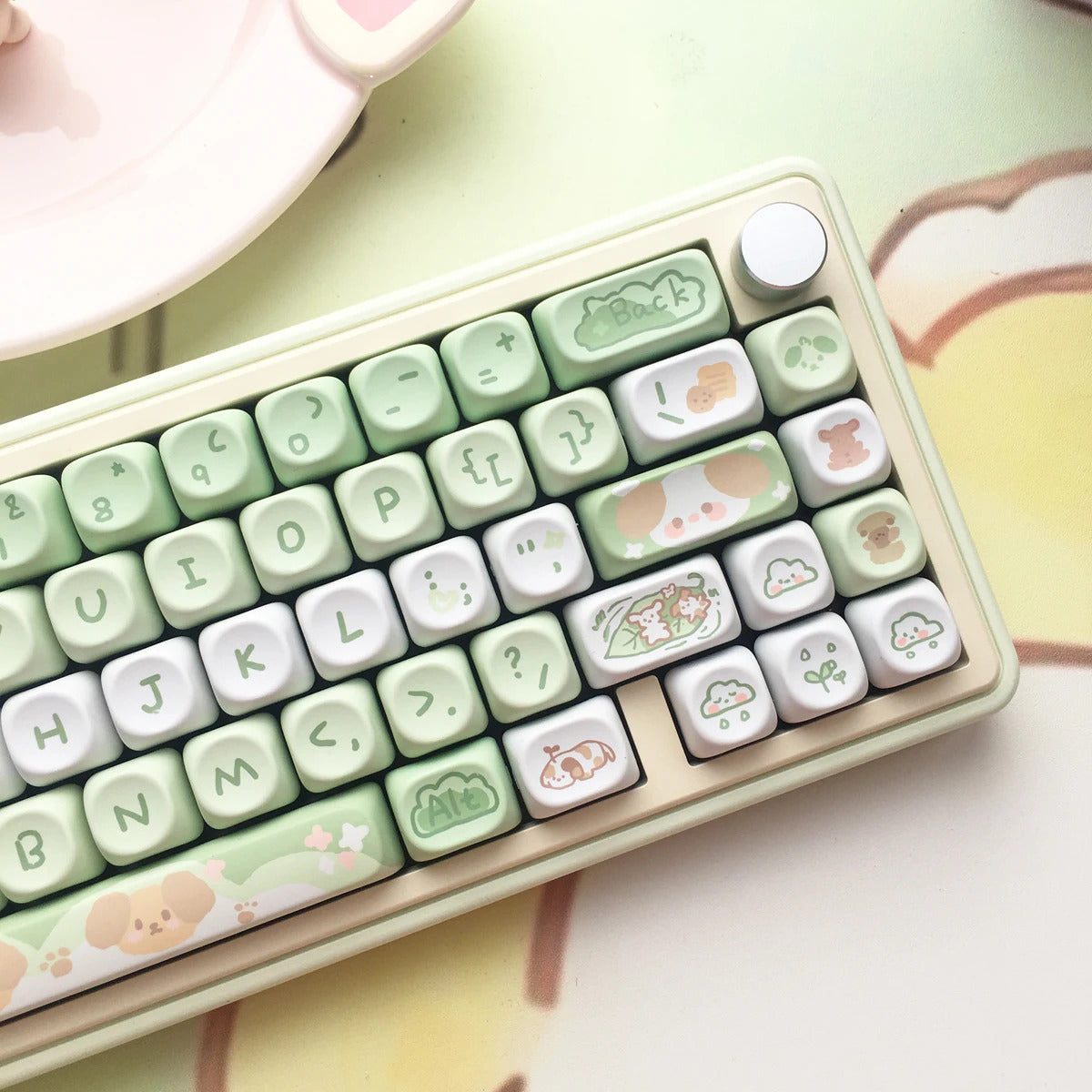 95 Keys Sweet Zoo Series MOA Profile PBT Keycaps - Keebookeys