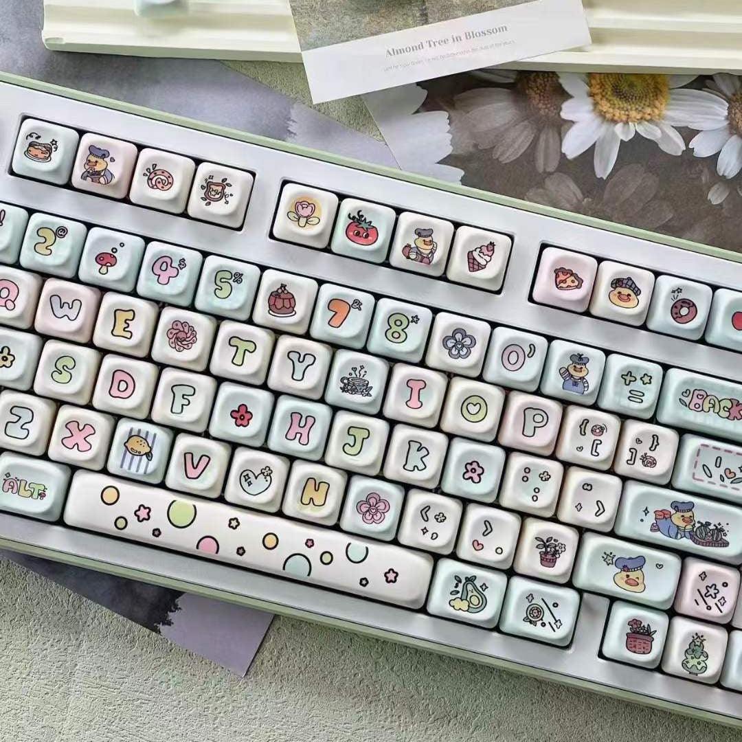 MOA Profile Fruit Duck Keycaps - Keebookeys