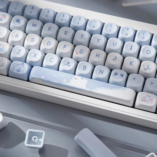 95 Keys Sweet Zoo Series MOA Profile PBT Keycaps - Keebookeys