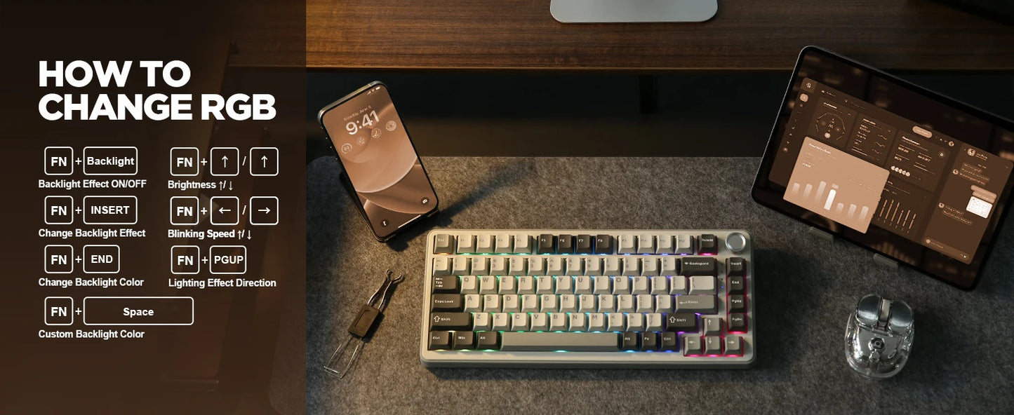 YUNZII B75 PRO Mechanical Keyboard - Keebookeys