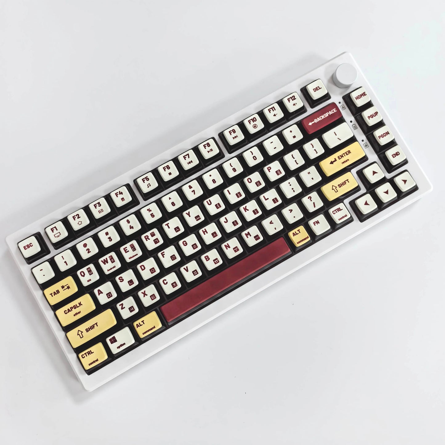 116 Keys ASA Profile Retro Style Pudding Keycaps - Keebookeys