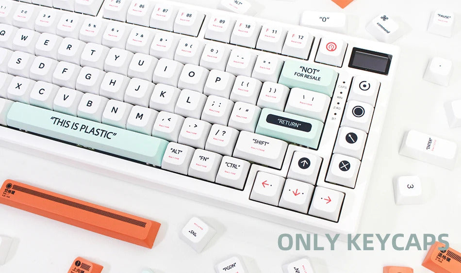 141 Keys XDA Profile Plastic Theme PBT Keycaps - Keebookeys