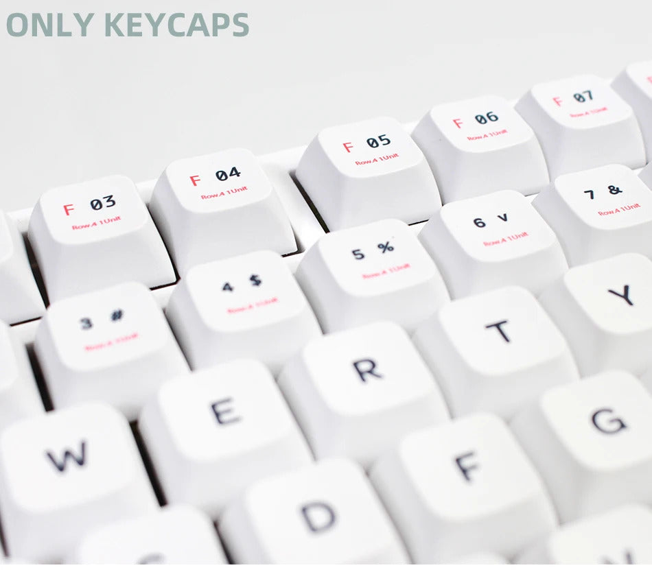 141 Keys XDA Profile Plastic Theme PBT Keycaps - Keebookeys
