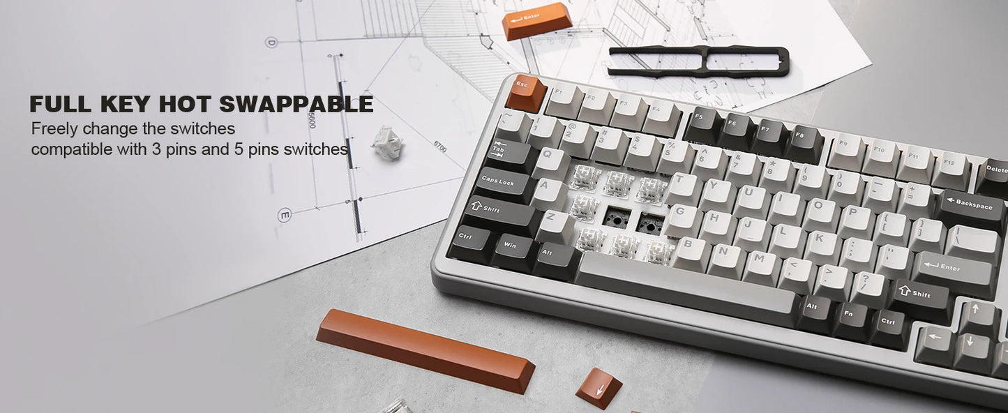 YUNZII B75 PRO Mechanical Keyboard - Keebookeys