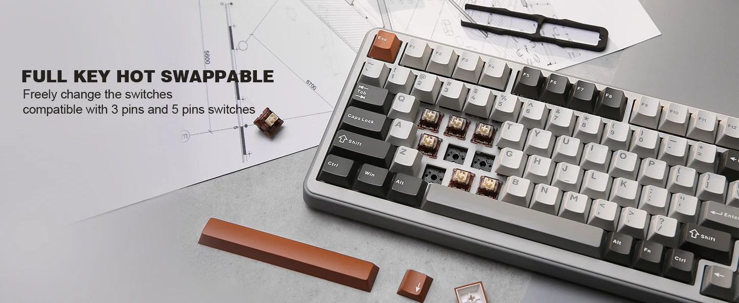 YUNZII B75 PRO Mechanical Keyboard - Keebookeys