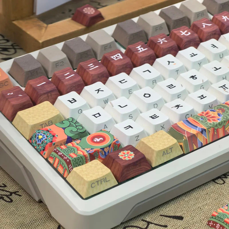 Chinese Ancient Architecture Theme Keycap - Keebookeys
