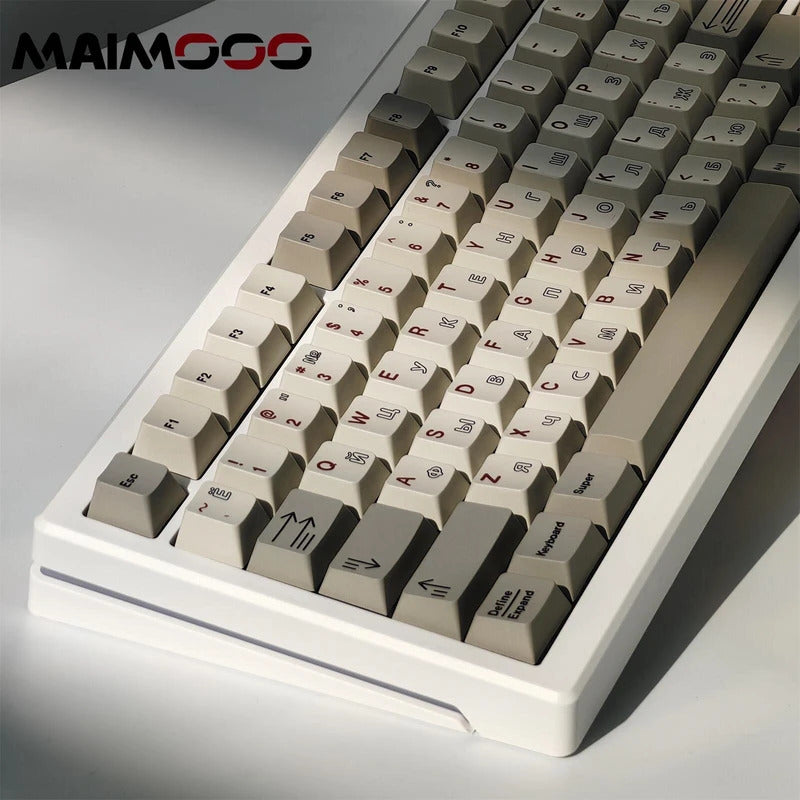145 Keys Cherry Profile Material Texture Simple Theme Keycap - Keebookeys