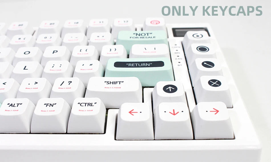 141 Keys XDA Profile Plastic Theme PBT Keycaps - Keebookeys