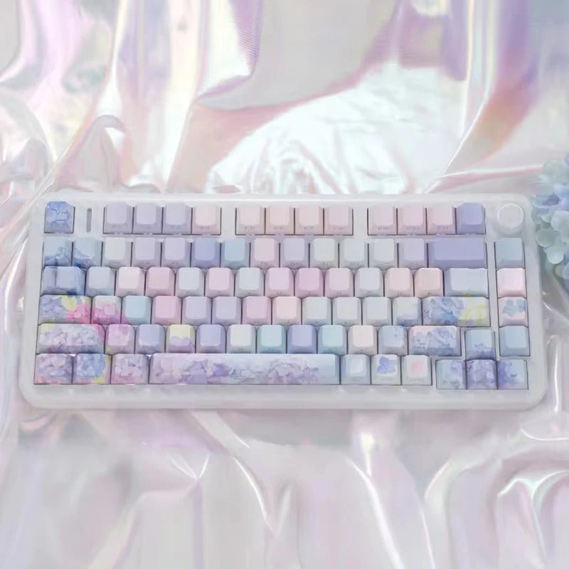 130 Keys Cherry Profile Endless Summer Theme PBT Keycaps - Keebookeys