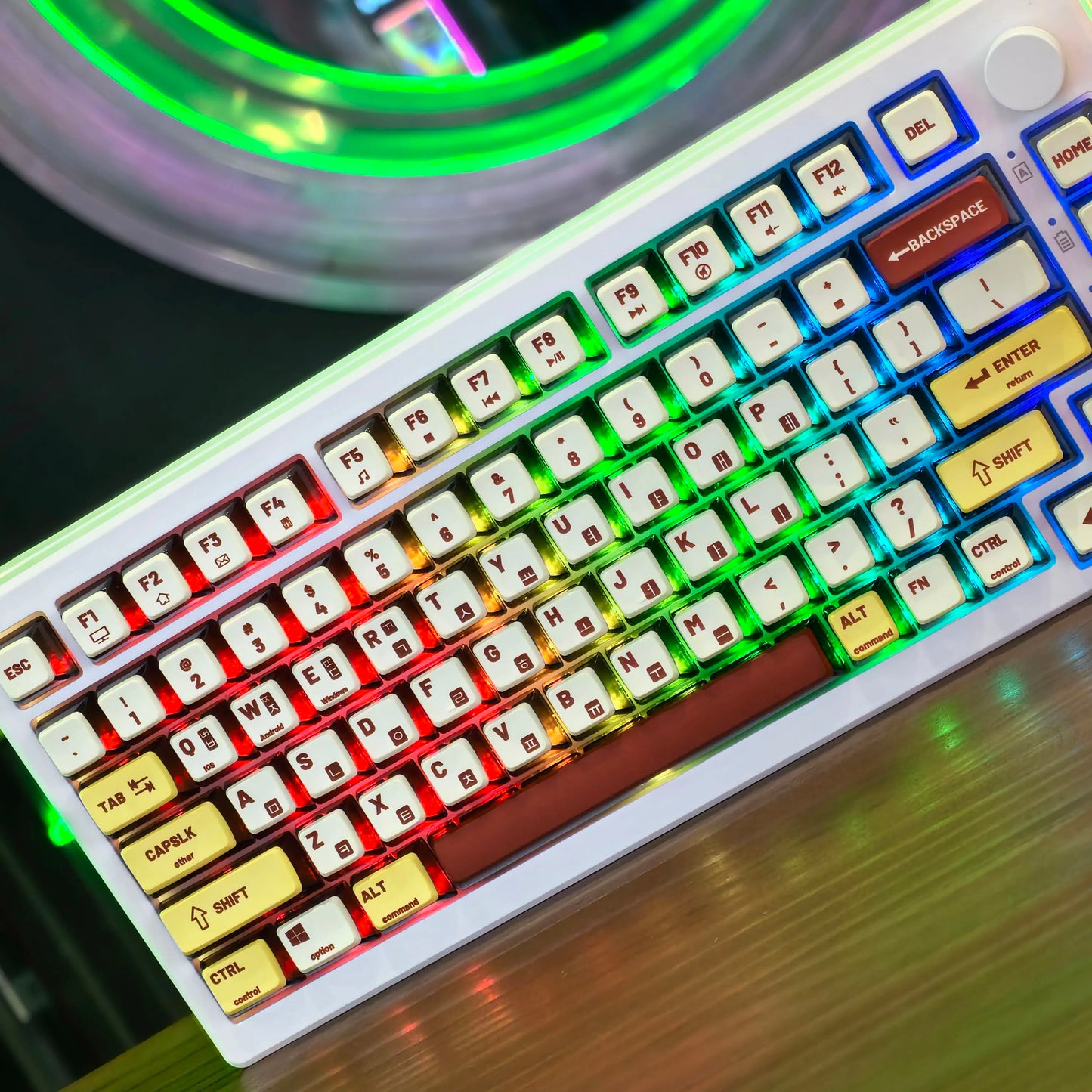 116 Keys ASA Profile Retro Style Pudding Keycaps - Keebookeys